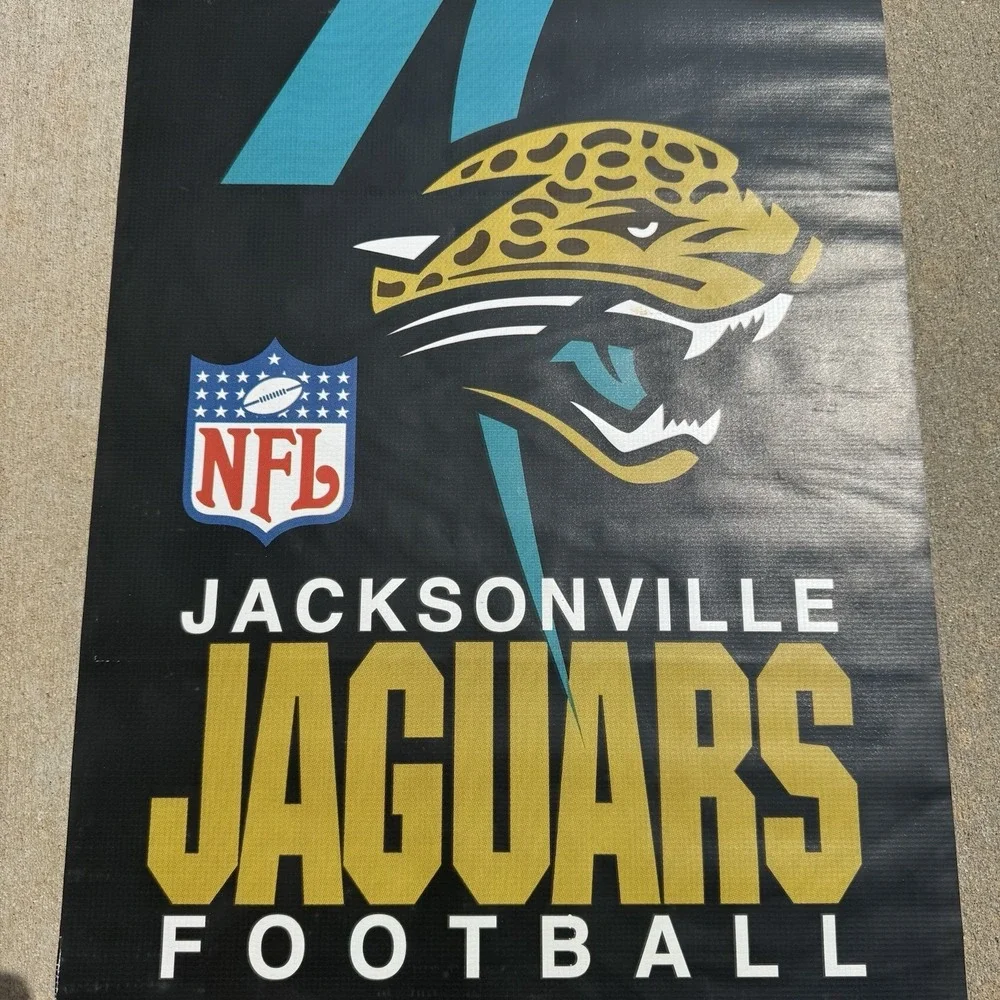 Vintage Jacksonville‎ Jaguars Street Banner Collection 1997 Banner NFL 43